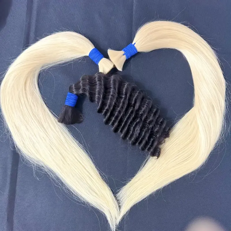 Cabelo Cheveux Cabello 휴머노 버진 허니 613 원시 레미 베트남 베트남 인모 벌크 금발 메가 그녀의 300 그램 70cm
