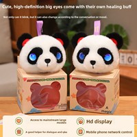 Peluche Intelligente AI pour Enfants, Compagnon de Bureau en Polyester, Contrôle par APP, Jouet en Peluche, Cadeau, Compagnon Vocal