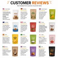 Faible MOQ, Gamme complète de tailles, Spécifications 100g 250g 500g 1kg, Conception personnalisée, Emballage de café, Sachet Doypack avec valve et fermeture éclair