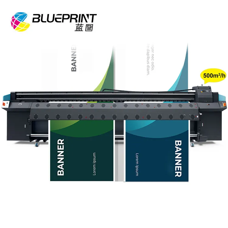 5 metro blueprint solvente stampante di grande formato della macchina esterna Konica testina di stampa 1024i