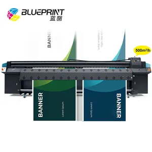 5 meter blueprint solvent printer large format outdoor machine Konica 1024i print head