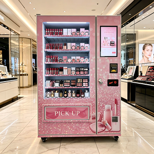Distributeur automatique de beauté JOYVEND de haute qualité, type élévateur, en verre trempé, avec options de paiement multiples, pour gloss à lèvres et palettes de fards à paupières, certifié CE - Product Image 1