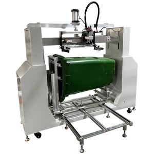 เครื่องพิมพ์หน้าจอแบนกึ่งอัตโนมัติรุ่นใหม่ที่ได้รับสิทธิบัตร พร้อมระบบ PLC ป้องกันการเสียตัวของเครื่องพิมพ์ สามารถพิมพ์บนถังขยะ กระป๋องขยะ และท่อได้ - Product Image 1