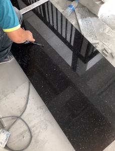 Dalles de granit noir Galaxy poli Sactransstone, écologiques, pour plans de travail de <span class=keywords><strong>cuisine</strong></span> et carrelage de sol pour usage intérieur en villa - Product Image 4