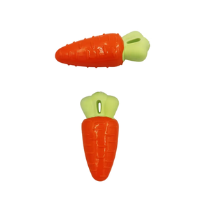 Jouet à mâcher pour chien Pawmino en TPR, forme de carotte, de qualité supérieure, petit, moyen, grand, qui couine et est durable pour la dentition - Product Image 3