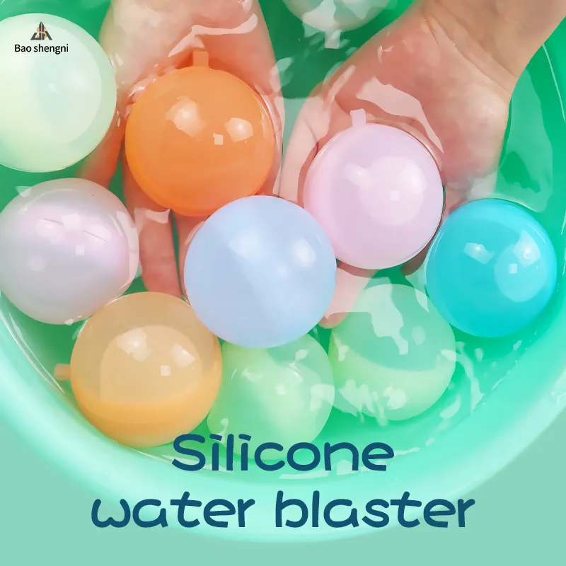 Multicolor Silicone Water Toys Ocean Wave Ball Easy-to-fill Both Magnetic Or No Magnet Water Balloons Accept Custom