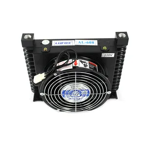 Enfriador de aire hidráulico de AL608T-CA Ah, ventilador de aire, enfriador de aceite para sistema hidráulico, radiador de aceite de aluminio, placa de aleta, intercambiador de calor de crédito