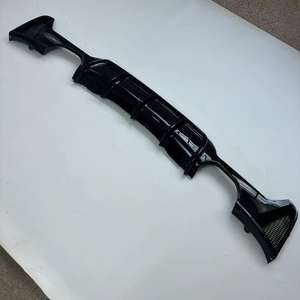 Pour BMW <span class=keywords><strong>Quad</strong></span> Series F32 diffuseur de lèvre de pare-chocs arrière ABS noir brillant diffuseur de lèvre arrière pour voitures - Product Image 5