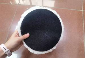 Pexmientas Lambs wool Klett verschluss Karosserie Anwendung <span class=keywords><strong>3</strong></span>-Zoll-Mikrofaser Auto Lamm Polieren Wolle Polier pads - Product Image 5