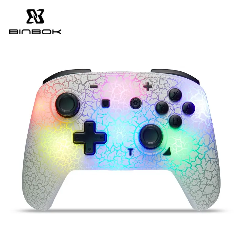 BINBOK Vente à chaud Crack Design Switch Pro Controller pour Nintendo Game Console Wireless Joypad Handheld Gamepad pour Switch