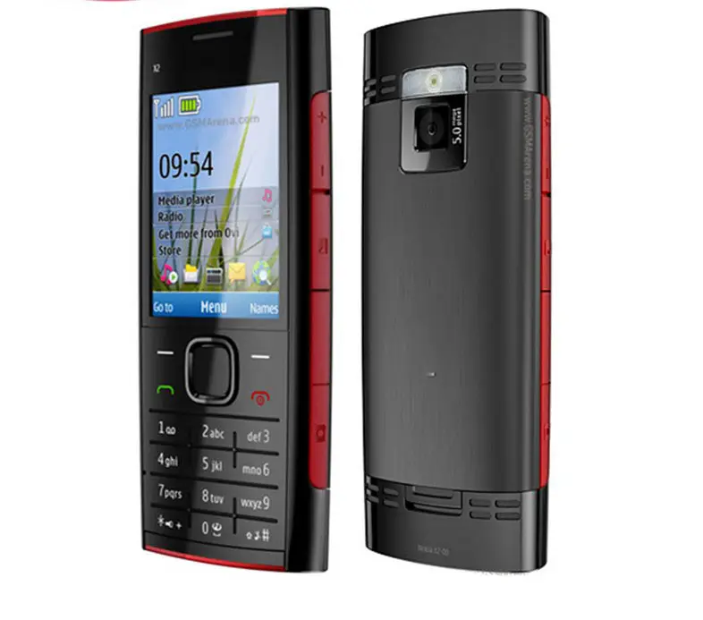 Nokia X2-00 Tak Terkunci, Ponsel + Baterai + Pengisi Daya