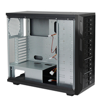 Boîtier d'ordinateur PC mi-tour en aluminium SGCC noir pour le facteur de forme ATX de jeu avec produit en stock de ventilateur en alliage d'aluminium durable
