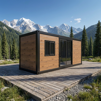 Maison préfabriquée sécurisée en conteneur de 20 pieds ou 40 pieds, extensible, structure en acier, villa préfabriquée, maison pliable, cuisine, usage supermarché