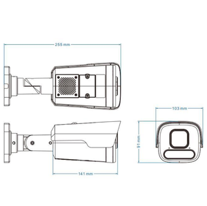 N819-LPR 8.0MP Ip67 kamera keamanan kamera jaringan pengenalan pelat lisensi otomatis warna penuh Zoom bermotor kartu SD mendukung 8.0MP Ip67 - Product Image 6