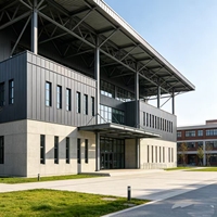 Estructura de Acero Metálico Galvanizado para Construcción de Bibliotecas, Económica, Venta al por Mayor, Directo de Fábrica en China, de Múltiples Pisos, de Instalación Rápida
