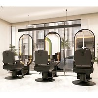 Aménagement intérieur de salon de coiffure, mobilier, personnalisation complète de la pièce, décoration de salon de manucure, décoration de salon de barbier, rénovation