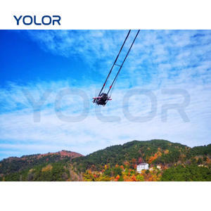 Gran <span class=keywords><strong>parque</strong></span> de aventuras Cliff Swing de metal para recreación al aire libre, proyectos escénicos de gran altitud Swing Park - Product Image 1