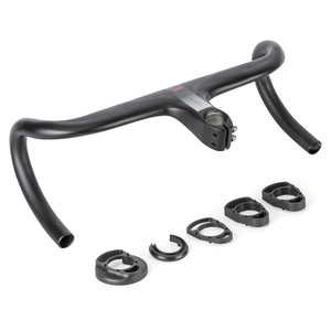 Promend 700C <span class=keywords><strong>Gravel</strong></span> Bike Racing <span class=keywords><strong>Manillar</strong></span> Stem <span class=keywords><strong>Manillar</strong></span> de bicicleta de una pieza de aluminio <span class=keywords><strong>integrado</strong></span> con cable interior 420/400 - Product Image 1