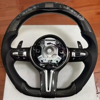 Volant en fibre de carbone personnalisé pour BMW F20 F30 F10 F25 F15 F48 E70 E87 E90 E91 E92 M4 M3 M5 X3 X5 X7 Volant LED