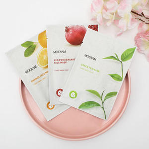 Mascarilla Facial de Frutas Naturales Coreanas a Precio de Fábrica, Mascarilla Facial de Té Verde, Aloe y Naranja, Mascarilla Hidratante para el Cuidado de la Piel - Product Image 3