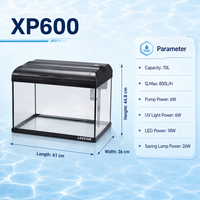 LEECOM Factory Wholesale Fish tank Aquarium Kit with Aquariums Accessories LED Lighting and Filtration Included Glass Tank