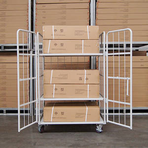 Groothandelsprijs Wasrol Container Lading Opslag Opvouwbare Kooi Kar <span class=keywords><strong>Trolley</strong></span> - Product Image 5