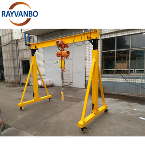 250kg 500kg 1 Ton 2 Ton 3 Ton 5 Ton piccola gru a cavalletto portatile leggera senza cingoli con telaio con paranco - Product Image 2