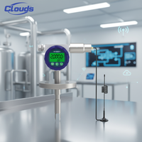 Clouds YMF886 Sonomètre en acier inoxydable 4G NB-IoT LoRa résistant aux produits chimiques, précision 0,001 g/cm pour acides et alcalis