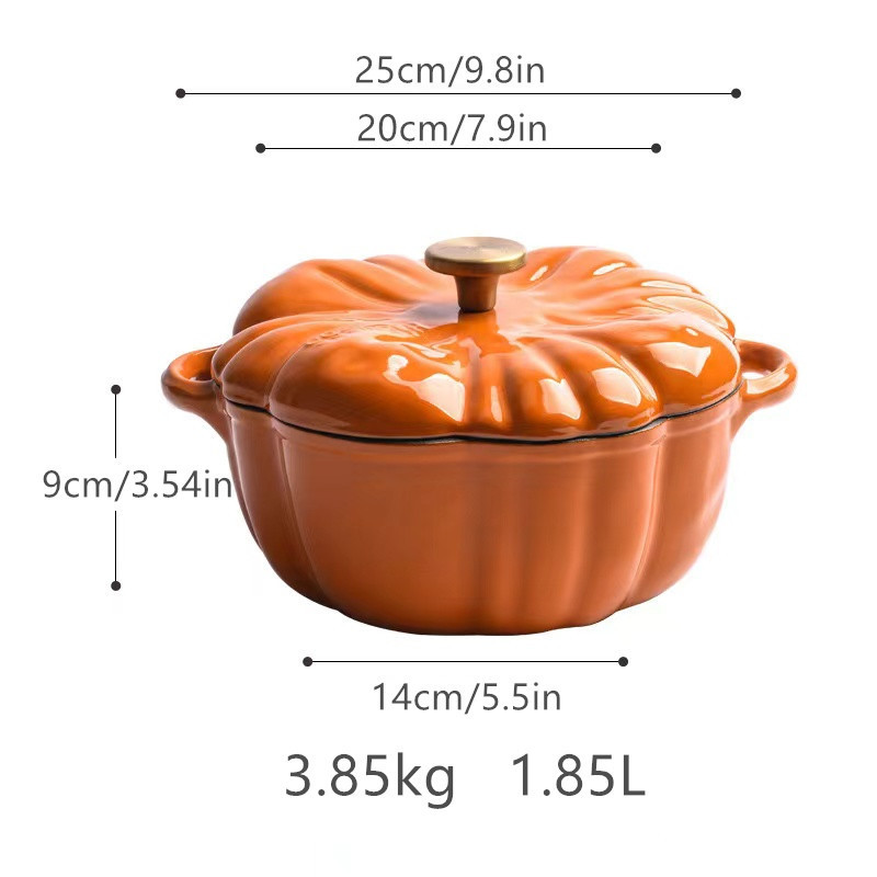 Orange 25cm round knob