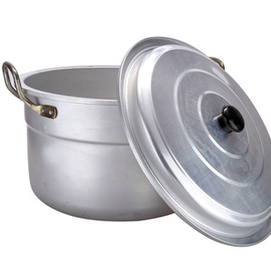 Aluminum Soup <b>Pot</b> 5L And Above <b>Large</b> Capacity Thickened With Lid Commercial Use - Product Image 1