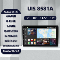 Radio Mobil Android 13 9 Inci Layar QLED Navigasi GPS CarPlay Nirkabel DSP RGB Pemutar Video Stereo untuk Land Cruiser LC 79