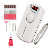 Machine professionnelle électrique de polissage d'ongles, haute vitesse, rechargeable, portable, faible bruit, outil de soin des ongles et de suppression des cuticules, moteur DC 5