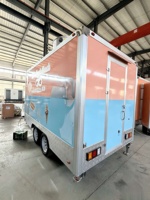 Remorque alimentaire mobile personnalisée entièrement équipée, remorque de restauration complète avec équipement de cuisine, pour snacks, bonbons et chips