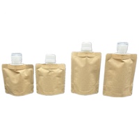 Vente en gros de sacs de succion en papier kraft scellés, sachets d'emballage de particules de poudre pour crème de soin de la peau