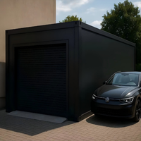 Maison mobile CE préfabriquée, garage métallique de 20 pieds, pliable, portable, mini, modulaire, en acier, conteneur de stationnement économique