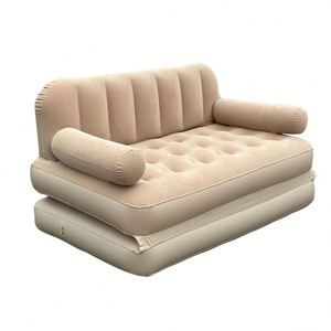 Automatic Inflatable Sofa Bed Outdoor Portable <b>Folding</b> Camping Tent Lazy Home Air Mattress Flocking Material - Product Image 3