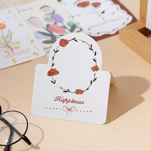 Cartes <span class=keywords><strong>de</strong></span> remerciement personnalisées imprimées pour petites entreprises <span class=keywords><strong>Carte</strong></span> <span class=keywords><strong>de</strong></span> Noël en papier 3D avec logo - Product Image 5