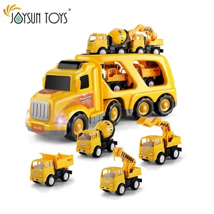 لعبة حمل شاحنات نقل ومركبات البناء للأطفال من سن 3-4-5-6, لعبة حمل ومركبات البناء للأطفال من سن 3-5-6 ، للبنات والأولاد ، العاب الدفع والتنقل