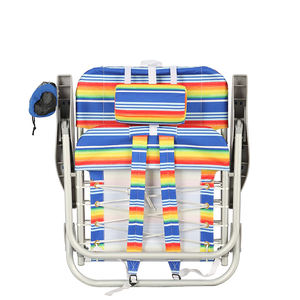 Silla de Playa Plegable Kejie de 4 Posiciones con Cordones, de Aluminio y Plástico, con Tela, Muebles de Exterior para Playa, Parque y Eventos al Aire Libre - Product Image 3