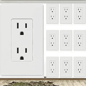 Hiện đại 16A 110 ~ 250V Nam Mỹ tiêu chuẩn IP20 đánh giá chống cháy PC + đồng chuyển đổi ổ cắm tường nhà bếp Outlet 6 chúng tôi cắm AC - Product Image 2