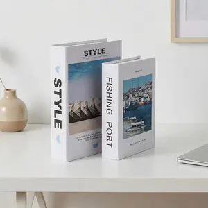 Set of 2 Decorative Fake <b>Book</b> Storage <b>Boxes</b>, Photo <b>Book</b> Style Customizable to Your Needs - Product Image 3
