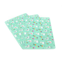 Personnalisé Non-toxique SANS BPA Silicone Dessin Tapis Silicone Bébé bébé Napperon Table Tapis pour Salle À Manger