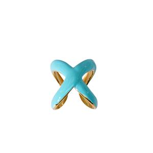 Écharpe en soie à la mode accessoires de bijoux plaqué <span class=keywords><strong>or</strong></span> bleu rose huile Écharpe Clips Anneau <span class=keywords><strong>prix</strong></span> d'usine en gros - Product Image 5