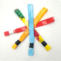 Bracelet en tissu de sublimation de haute qualité Bracelet en polyester tissé Bracelets en tissu personnalisés Autres décorations de fête