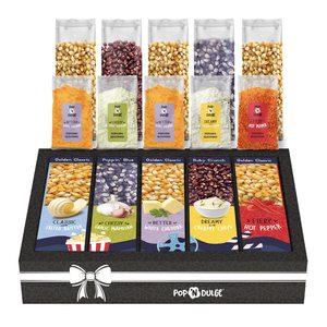 Set de Regalo de Palomitas <span class=keywords><strong>Gourmet</strong></span> Sin OMG con Granos <span class=keywords><strong>Gourmet</strong></span>, 5 Sabores y 10 Paquetes para Fiestas, Noches de Cine y Amantes del Cine - Product Image 4