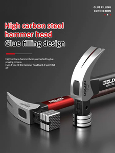Delixi Điện Cao Carbon Đầu Vuông Góc Phải Claw Búa Mục Đích Đặc Biệt Xây Dựng Sửa Chữa Với Bền Sợi Thủy Tinh Xử Lý - Product Image 4