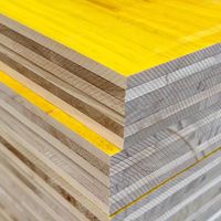 Panneau de coffrage en contreplaqué de pin jaune à trois couches de 27 mm, norme européenne E1, étanche, avec colle mélaminée, pour système de coffrage de sol en béton pour villa