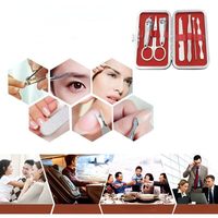 Ensemble de coupe-ongles en acier inoxydable personnalisé, soins personnels, cadeau de voyage, kit d'outils de manucure avec logo personnalisé