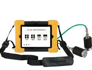 เครื่องตรวจจับคอนกรีตแบบอัลตราโซนิก HC-U81 สำหรับการทดสอบ NDT เพื่อตรวจสอบความแข็งแรง ความลึก ความกว้างของรอยแตก และการตรวจสอบข้อบกพร่องภายในแบบว่างเปล่า - Product Image 1