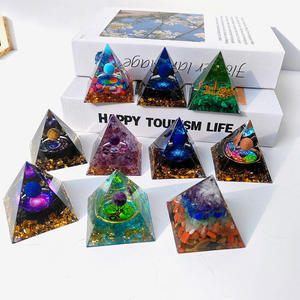 5cm 6cm Toptan Reçine Enerji Orgonit Piramidi Kristal Küre Orgon Piramidi Ev Dekorasyonu İçin - Product Image 4